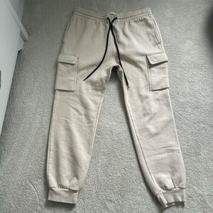 PacSun Beige Cargo Joggers